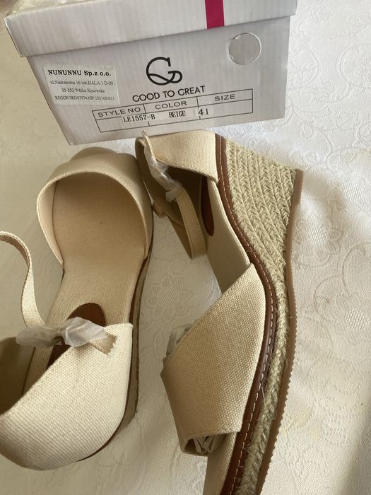 Nowe Sandaly buty espadryle 41