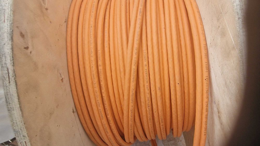 Sprzedam podwójny kabel 1000 Mhz 100 metrow pozostałość po budowie