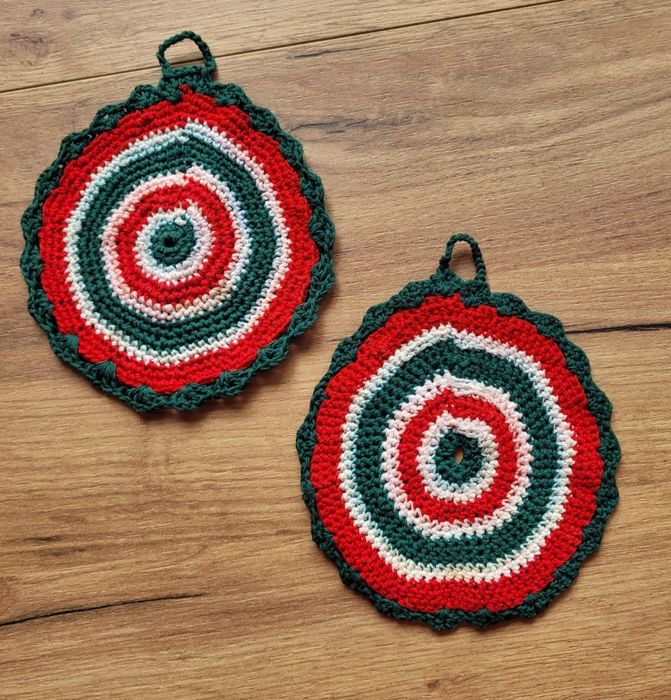 Łapki szydełkowe do garnków handmade