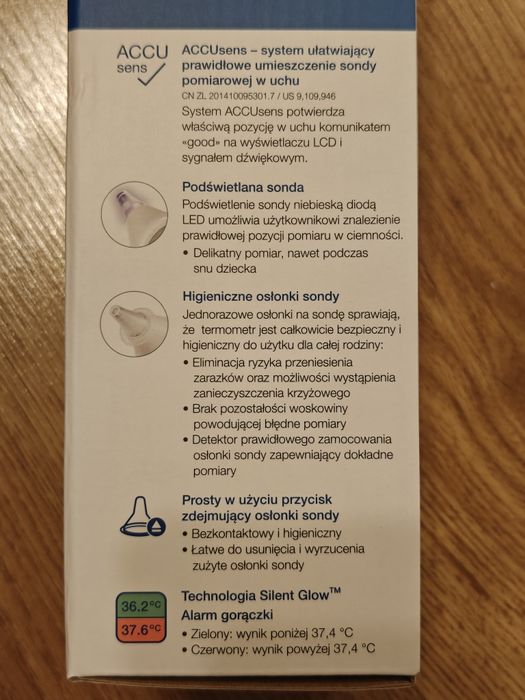 Termometr douszny Microlife