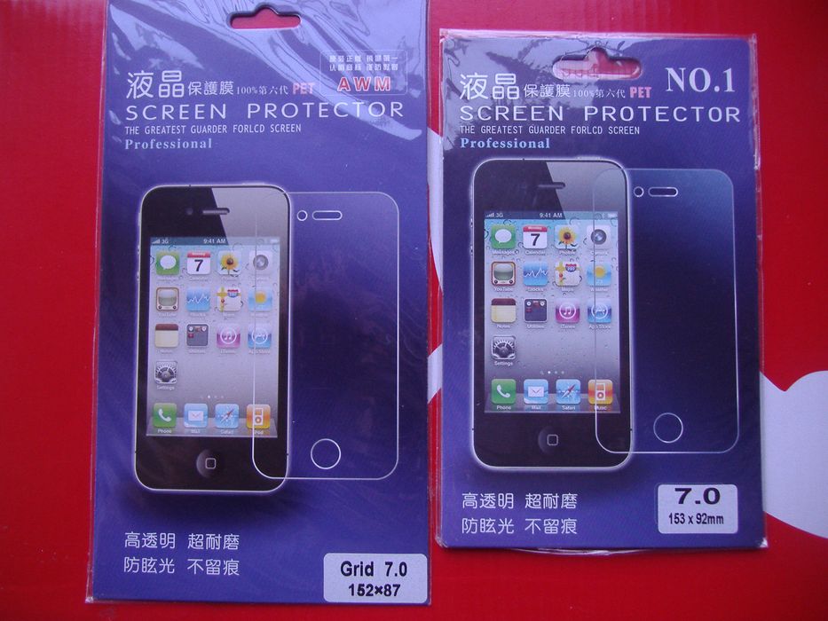 Защитная пленка для планшета/эл.книги 7" универсальная размер 153/92мм