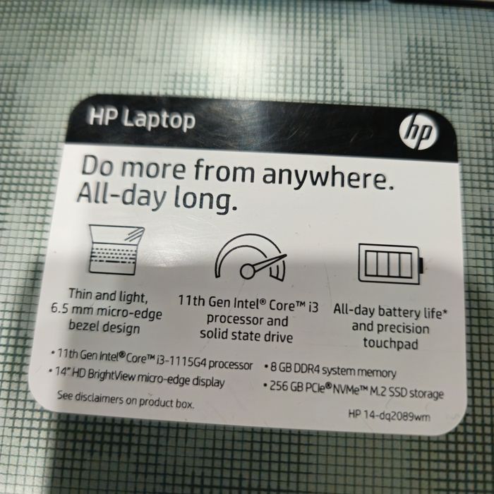 Продам ноутбук HP 14 (i3 11th Gen / 8GB / 256GB SSD)