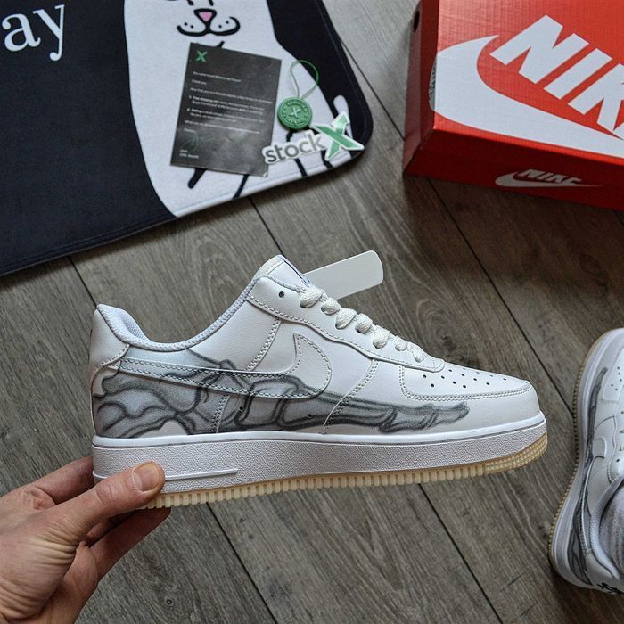 Мужские кроссовки Nike Air Force 1 Low QS 'Skeleton' Размеры 40-45