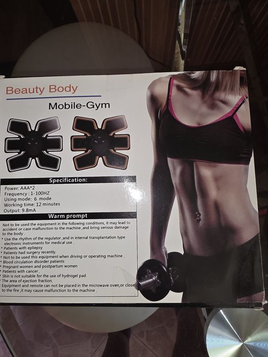 Міні стимулятор для м'язів живота 6 Pack EMS