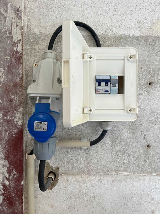 Wallbox + Quadro + Disjuntor + Diferencial