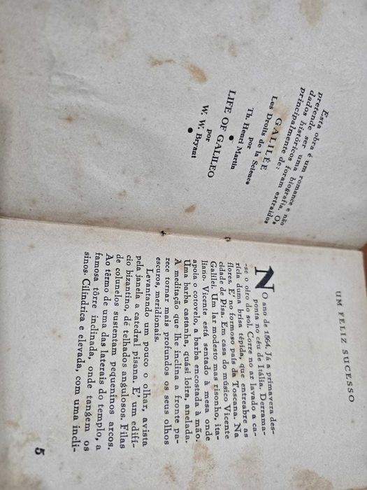 História Maravilhosa de Galileu - Mário Vilar