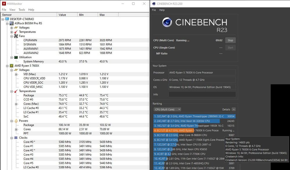 AMD Ryzen 5 7600X BOX б/в 1.5 Роки залишкової гарантії