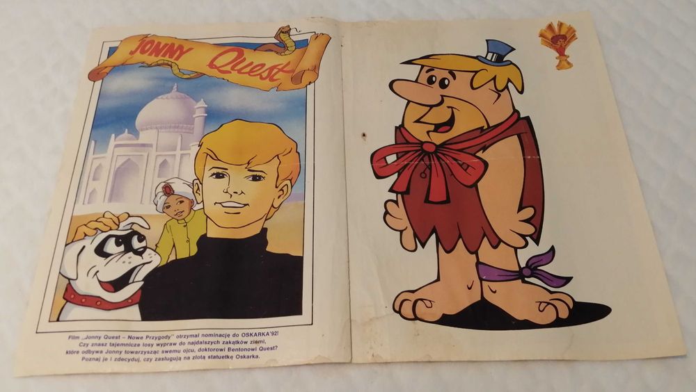 Plakat Fred Flinstone, 28,5cm x 40,5cm (Kolekcje. Plakaty)