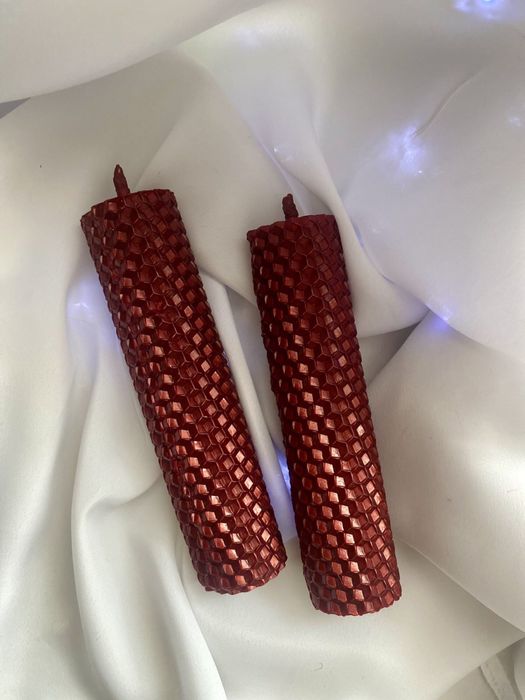 Свічки ручної роботи, свічка десерт, з вощини