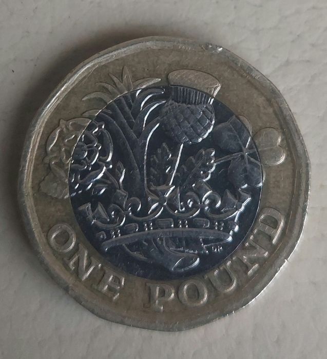 Moeda de coleção One Pound Elizabeth II