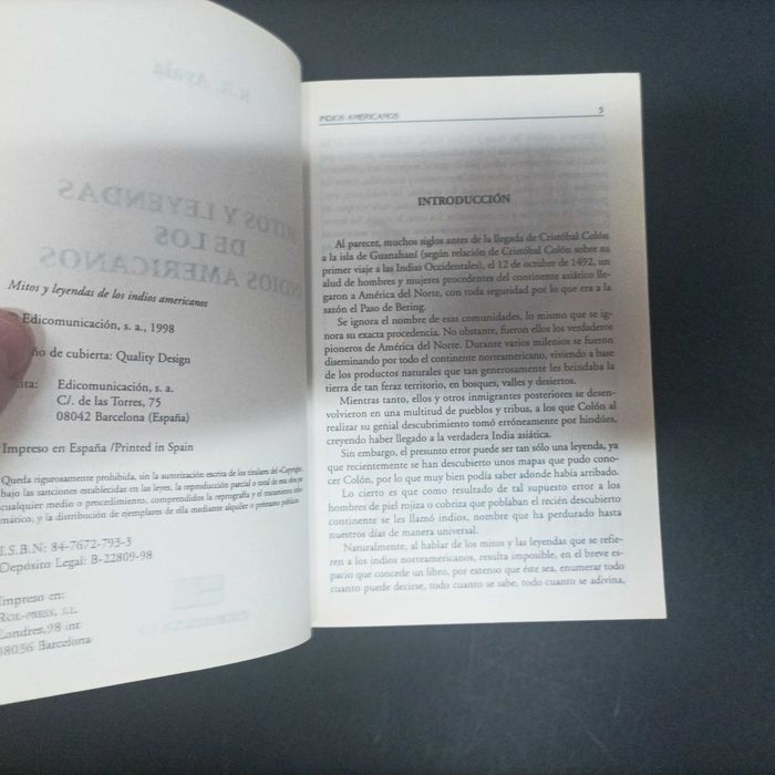 Mitos y Leyendas de los Incas  Mitos y Leyendas de los Indios Americanos