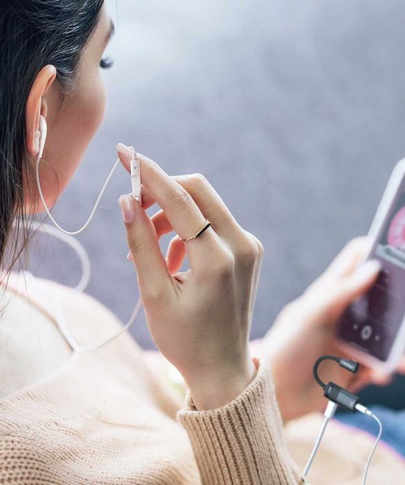 Nowy Mcdodo USB-C Jack 3.5 Adapter DAC ładowanie 60W audio AUX