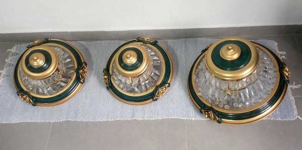 Conjunto de candeeiros de teto