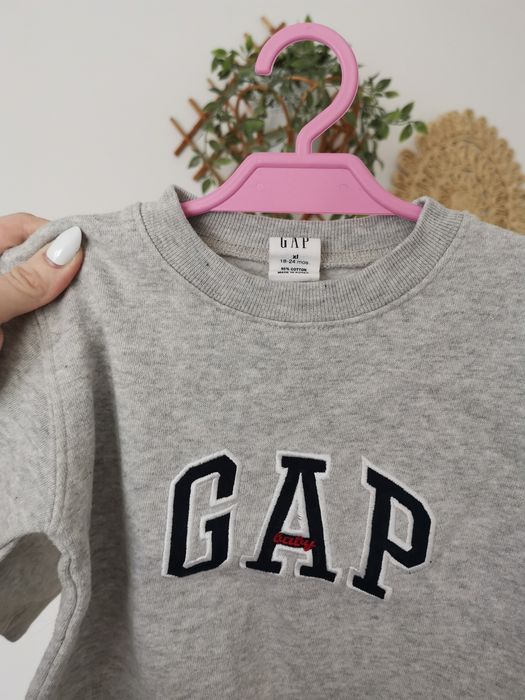 Szara bluza GAP baby, 18-24 msc