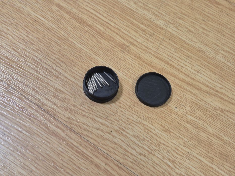 Caixa de agulhas para grafonola antiga