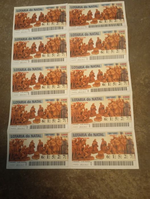 Vendo lotarias antigas muitas bom estado