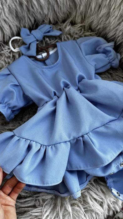 Сукня плаття Святкова нарядна ефектна сукня-боді доя дівчинки