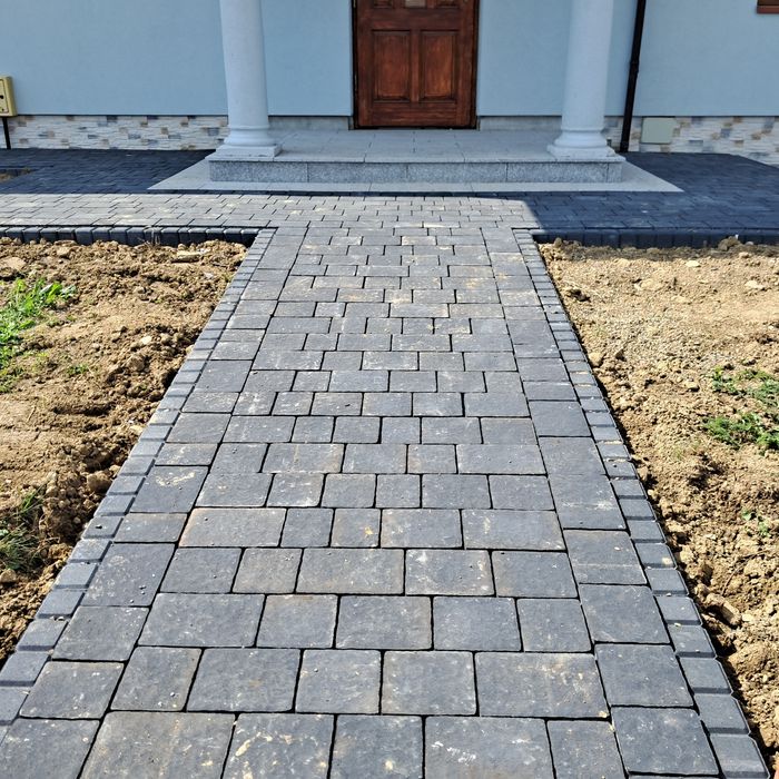 Układanie  kostki  brukowej Brukarstwo