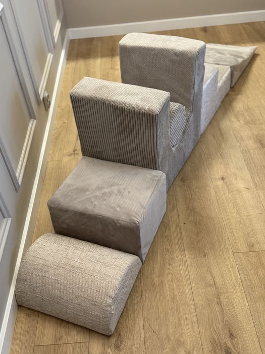 Klocki sensoryczne piankowe montess/tor przezkod dla dzieci/ modlułowe