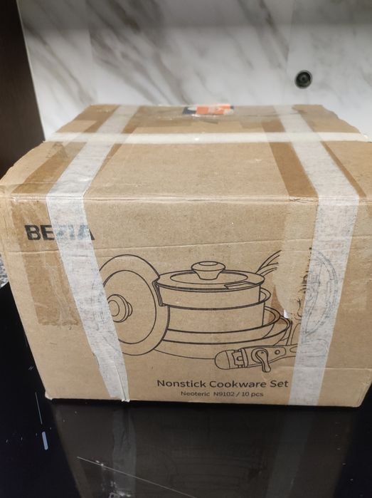 Trem de cozinha Jogo 10 peças frigideiras e panelas