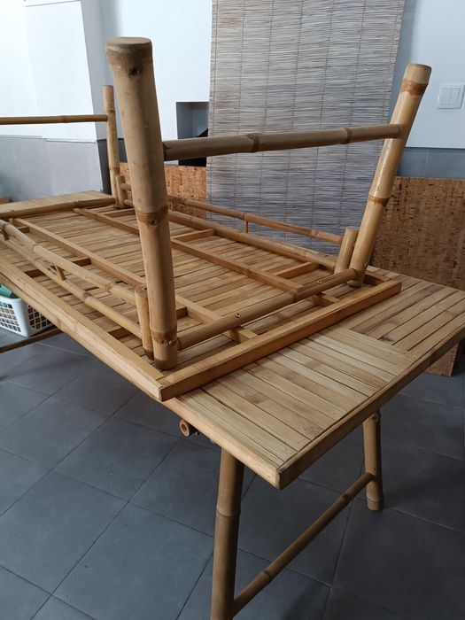 (Promo NATAL) Conjunto mesas de bamboo