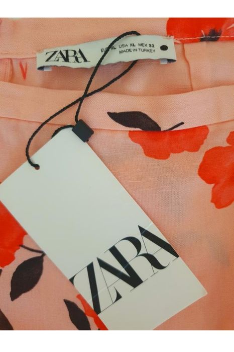 Шикарна брендова міді спідниця Zara (в квіти)