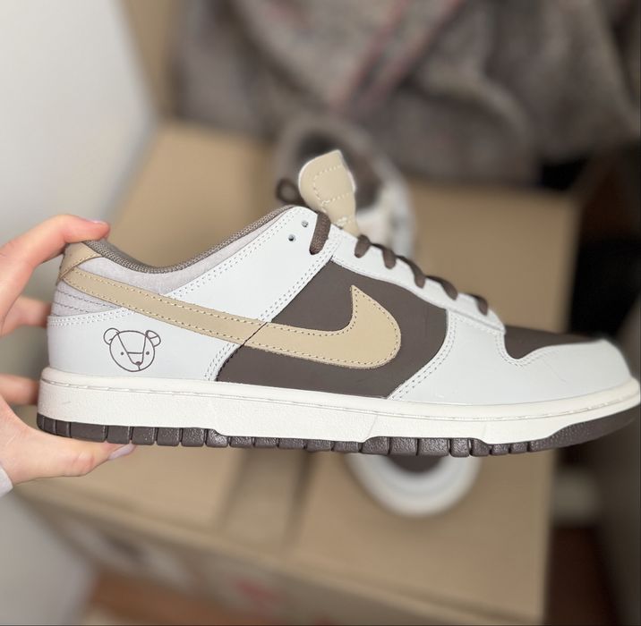 Nike Dunk Low Beige Brown Bear 45 розмір