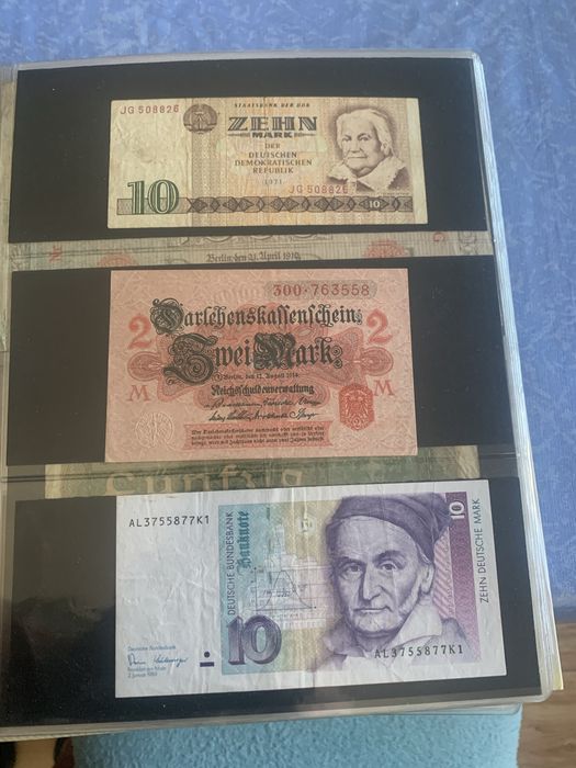 Coleccao notas estrangeiras