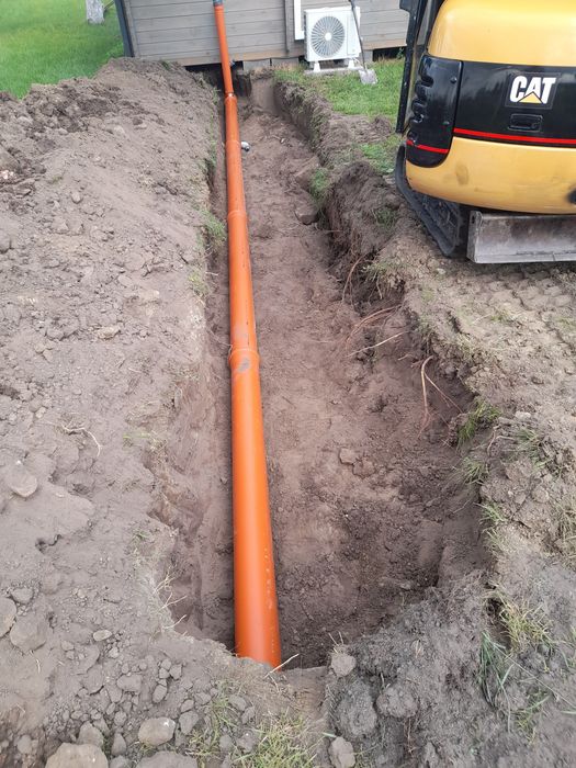 Przylacza wod kan Usługi Koparka i Minikoparka