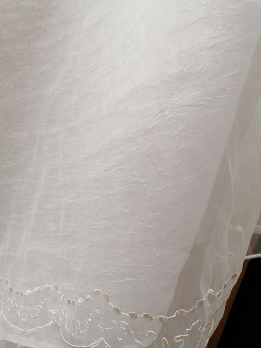 Cortinas  duplas  brancas bordadas 2,60 x150