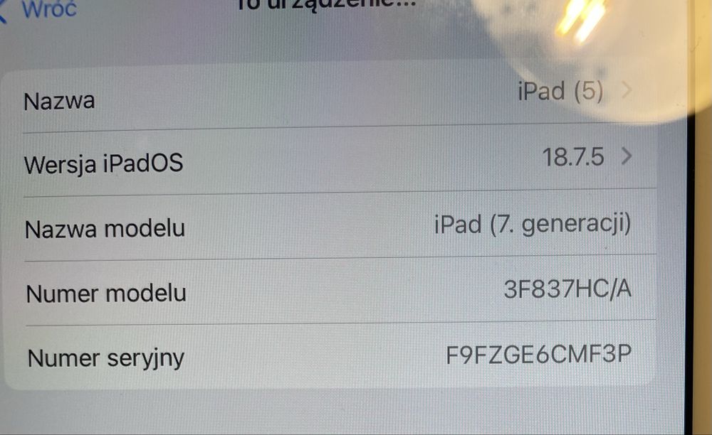Apple Ipad 7 generacji rose gold 32GB