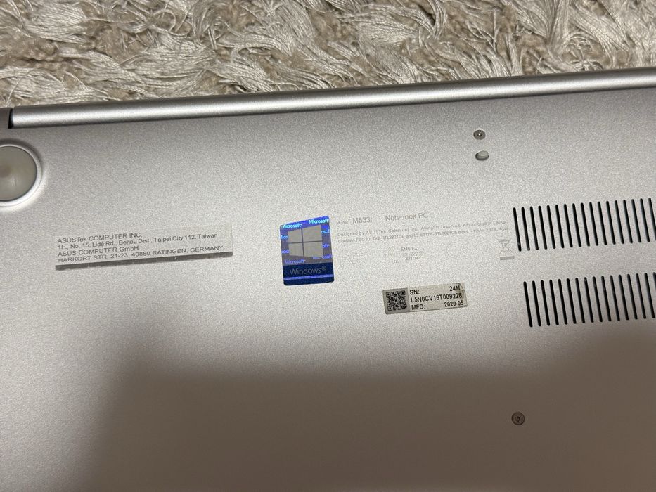 Ноутбук ASUS VivoBook 15,6” M533L, Ryzen 7 4700U, 16GB, 512GB