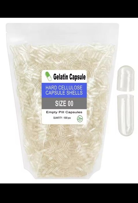 "00" Розділені желатинові капсули.
