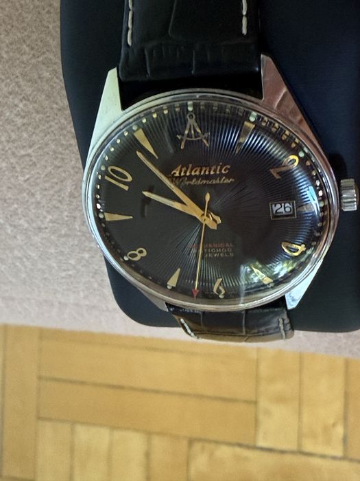 Zegarek atlantic worldmaster mechanical antichoc 17 jewels