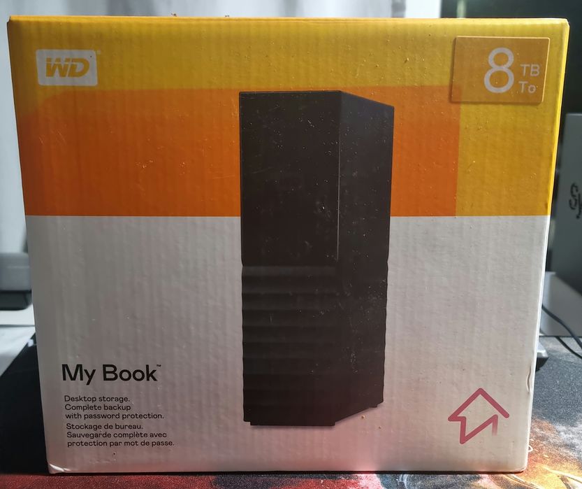 Dysk WD  My Book  8TB  model WDBBGB0080HBK-EESN, GRATIS