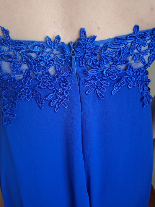 Vestido de cerimónia azul em excelente estado