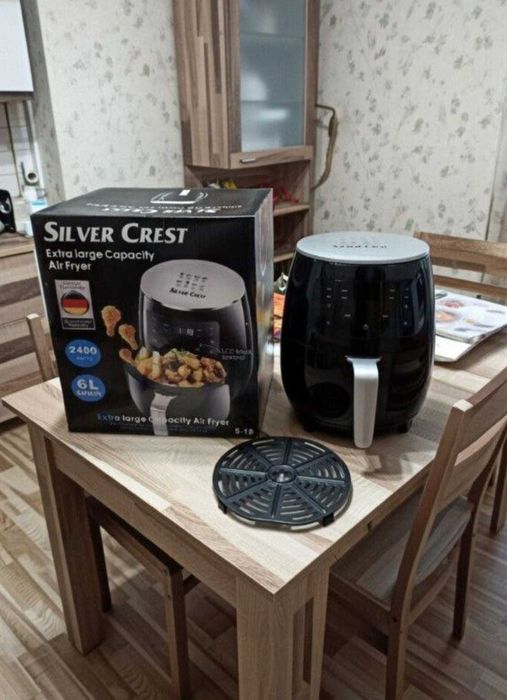 Безмасляна фритюрниця цифрова 6 літрів аерогриль