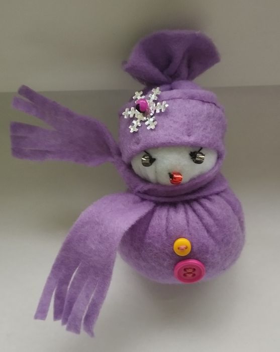 Снеговички из фетра
