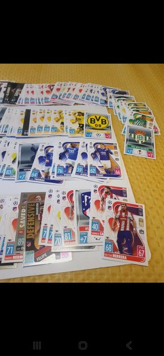 400× match attax 2021/22 topps psg, real Madrid