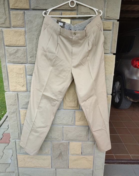 Spodnie męskie beżowe