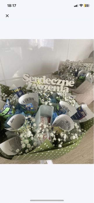 Bukiety jadalne ślub urodziny rocznica