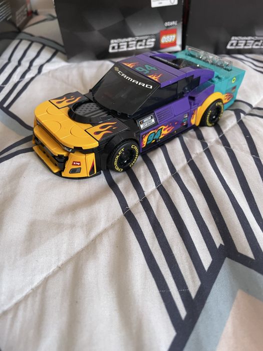 Legos da velocidade furiosa, mercedes, ferrari, mustang e camaro