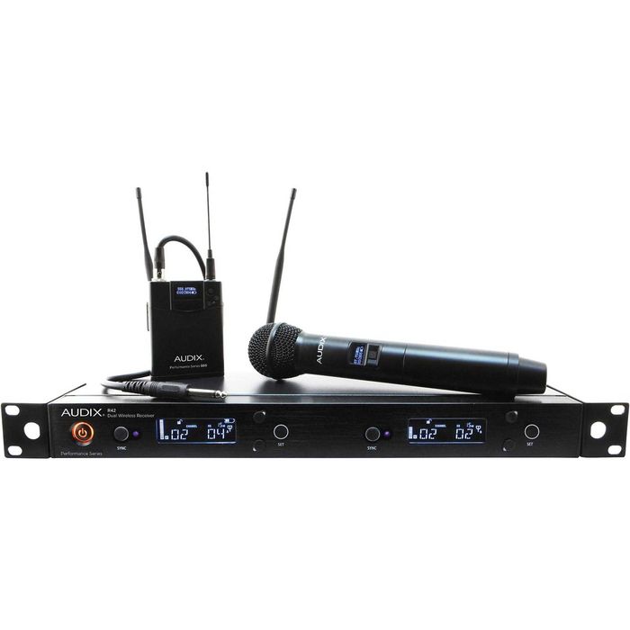 Microfones wireless sem fio audix h60 e b60