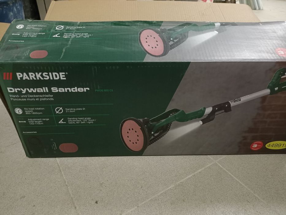 Szlifierka do gipsu, gładzi Parkside