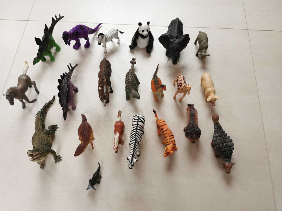 MIX Zestaw Figurek Zwierząt i Dinozaurów Schleich Collecta Delta inne