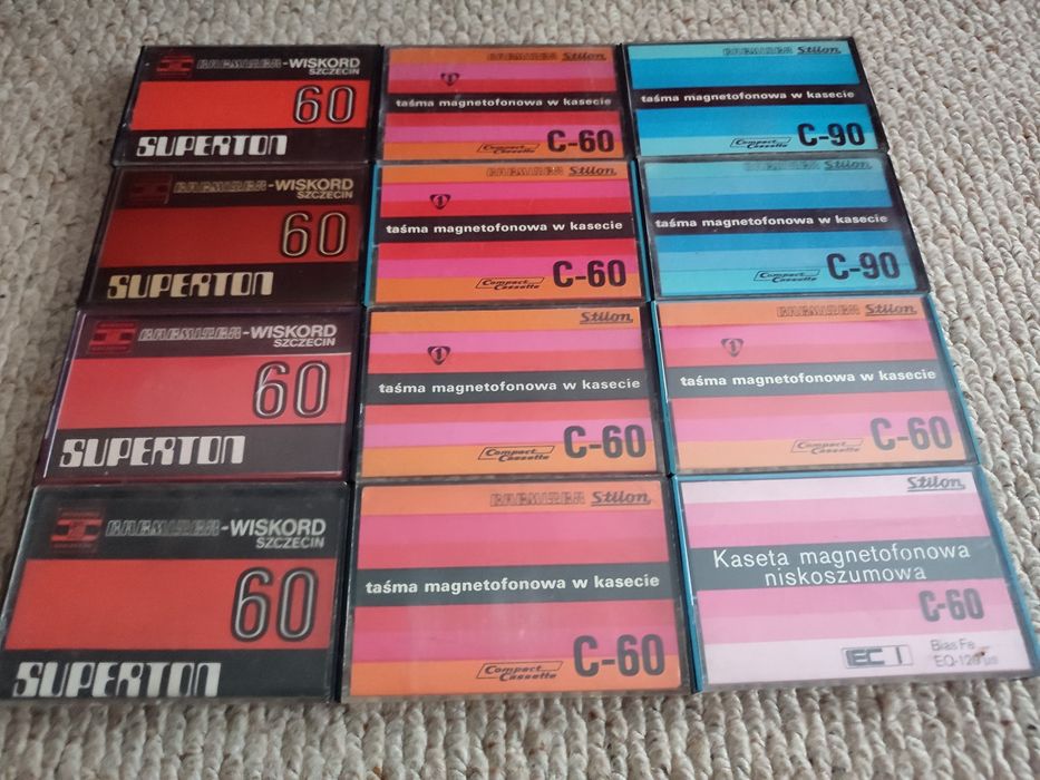 Kasety magnetofonowe Basf Maxell Fuji Memorex