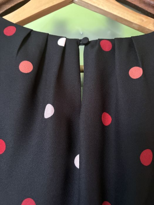 Czarna sukienka w groszki moonson rozm 42 XL