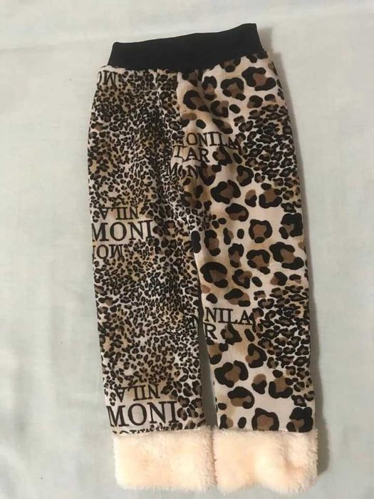 Велюровые лосины на меху, на 2-3 года (92-98 см рост)