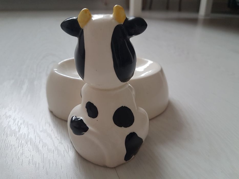 Ozdobna mydelniczka krówka prl