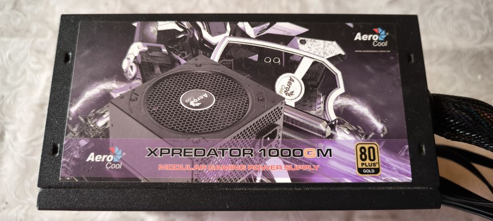Fonte alimentação Aerocool XPredator 1000GM 1000W power supply